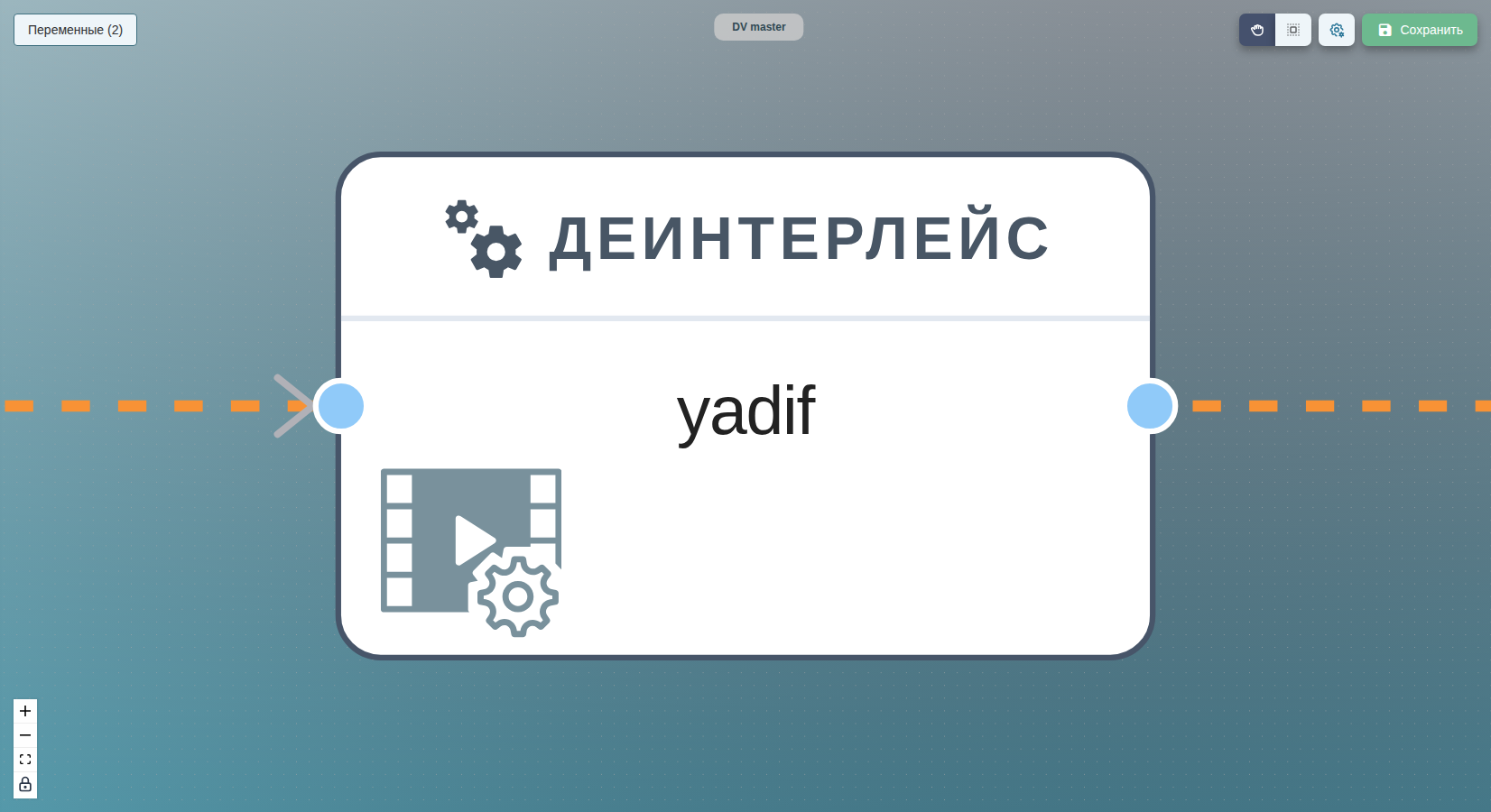 vf/deinterlace на холсте.
