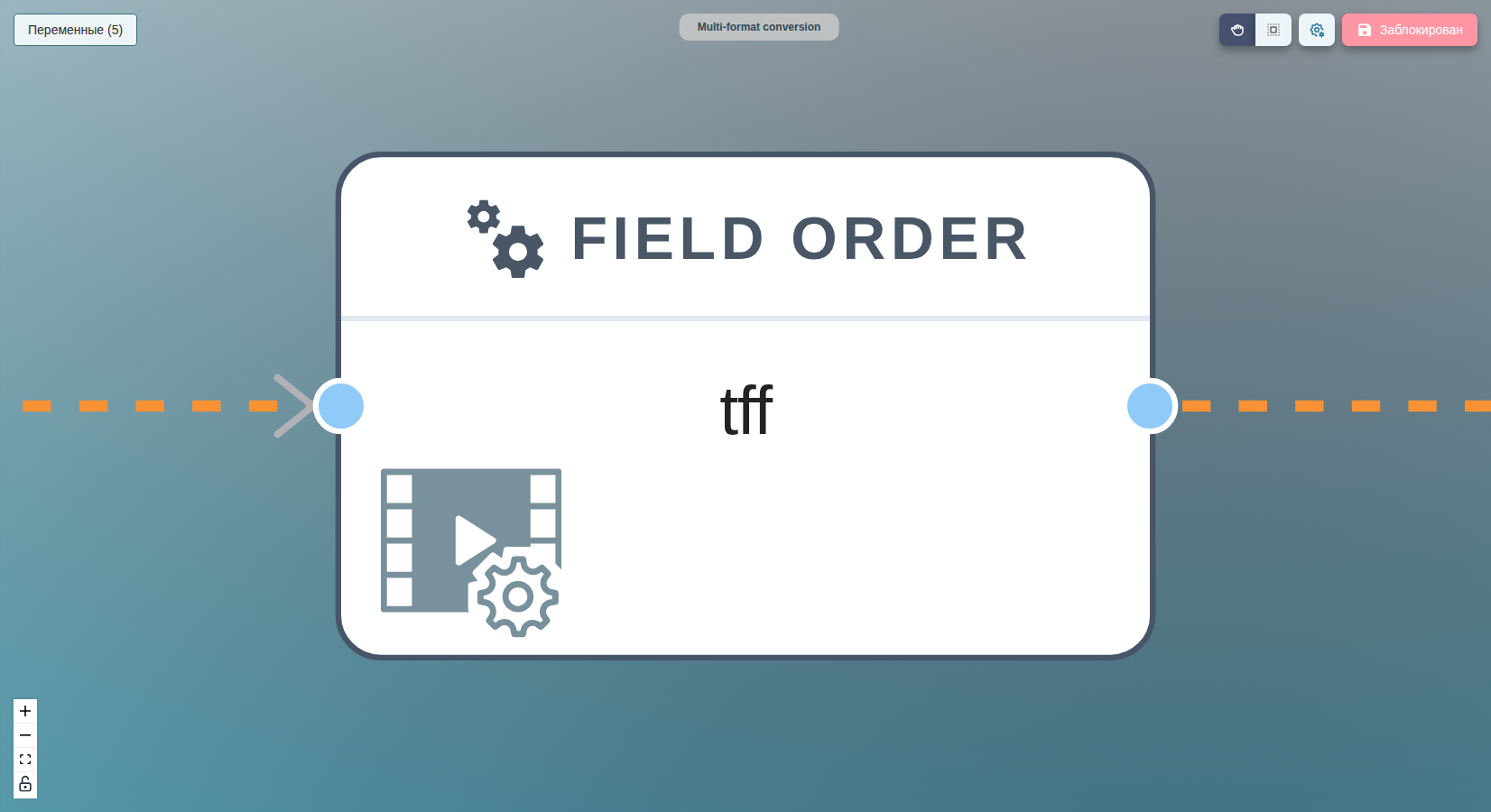 vf/fieldorder на холсте.