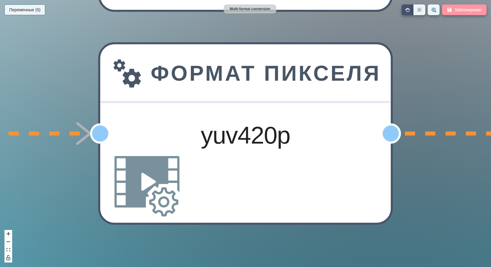 vf/format на холсте.